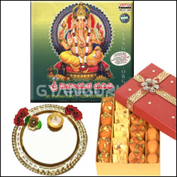 "Pooja Thali Hamper -1 - Click here to View more details about this Product